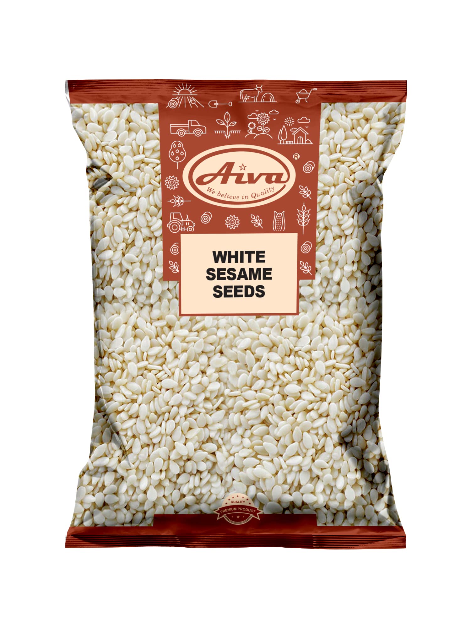 AIVA - SESAME SEEDS HULLED - 5 LB