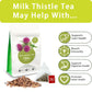SAMCCI Milk Thistle Tea Bags - 50 Count, 100% Natural, Caffeine Free, Non-GMO, No Additives, No Sugar, Herbal Tea