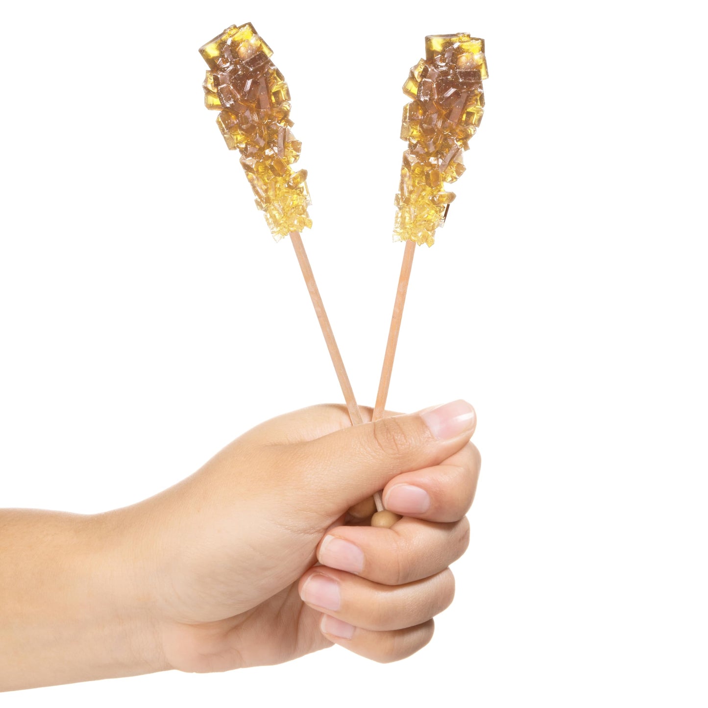 Candy Envy Amber Cafe Rock Candy Sticks - 36 Individually Wrapped Swizzle Sticks - 36 Count