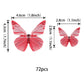 72Pcs Edible Cupcake Toppers - Butterfly Cake Decoration - Edible Butterfly Cupcake Picks For Baby Shower, Kids Birthday Party -