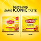 Lipton Black Tea Bags  Hot or Iced Tea with High Caffeine  600 Total Bags (100ct - Pack of 6)