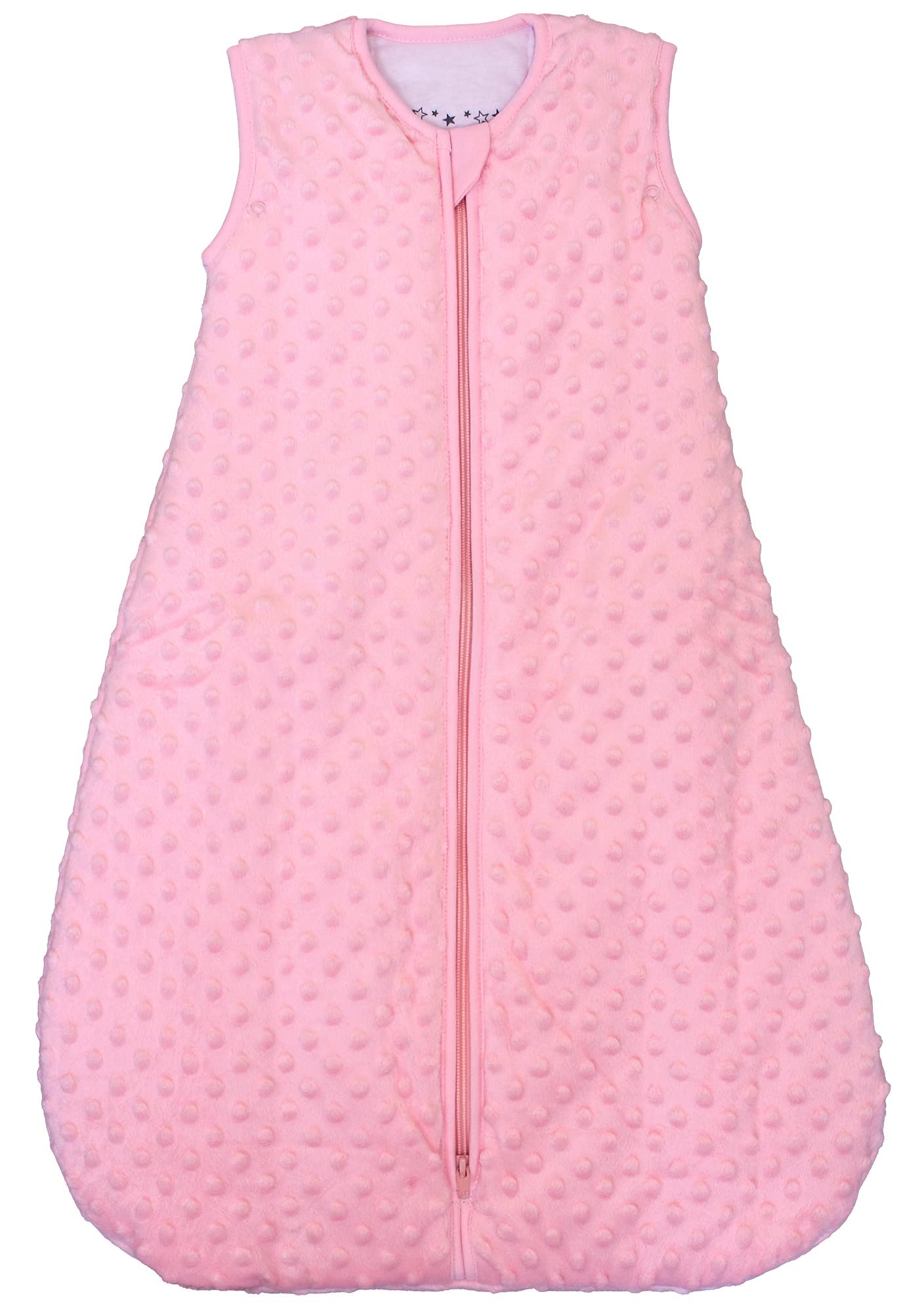 Babyinabag Warm Quilted Winter Model Baby Sleeping Bag And Sack, Plush Minky Dot, 25 Tog Very Warm For Infants And Toddlers (Sma