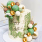 Sage Green Balls Cake Decoration Oliver Green Ball Cake Topper Bohemian Cake Decoration Boho Ball Cake Toppers Baby Shower Birth