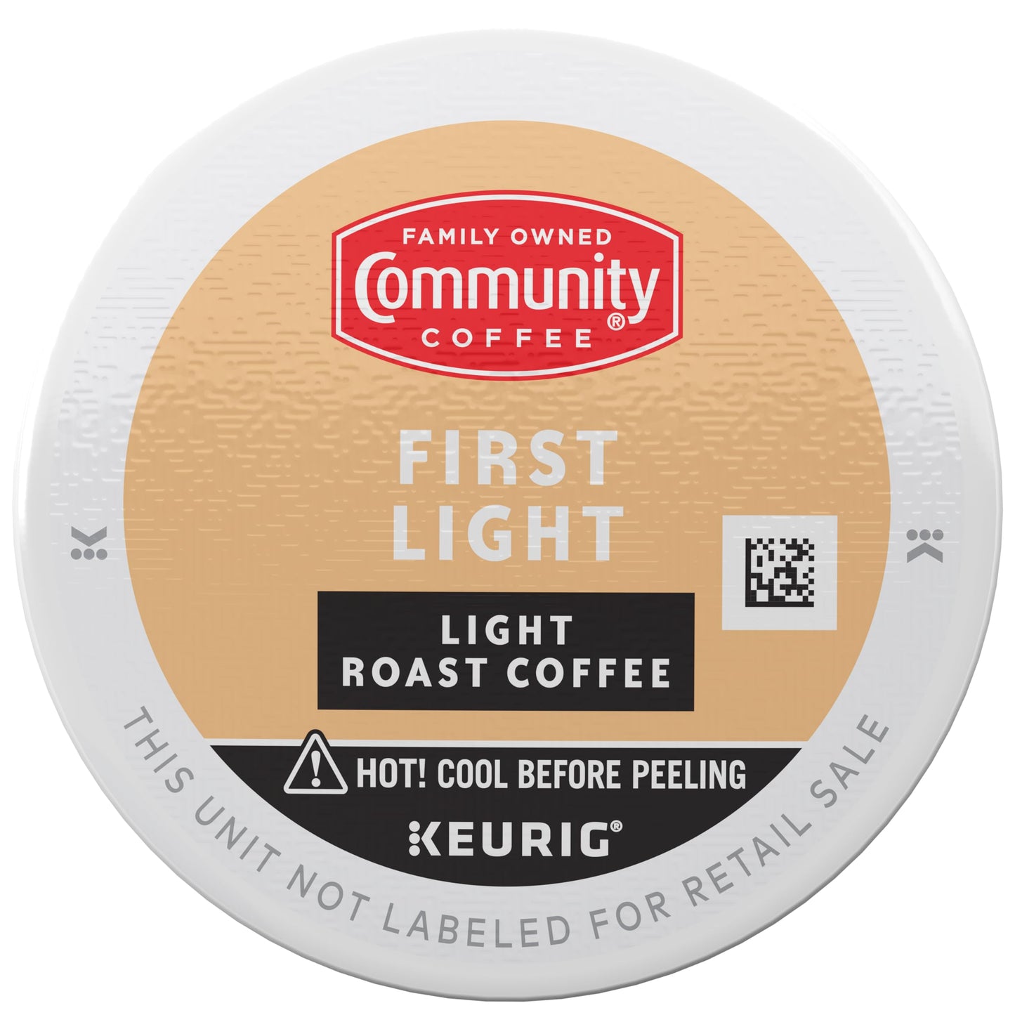Community Coffee First Light Light Roast Coffee Pods, 12 Count, Compatible with K-Cup malt-inspired