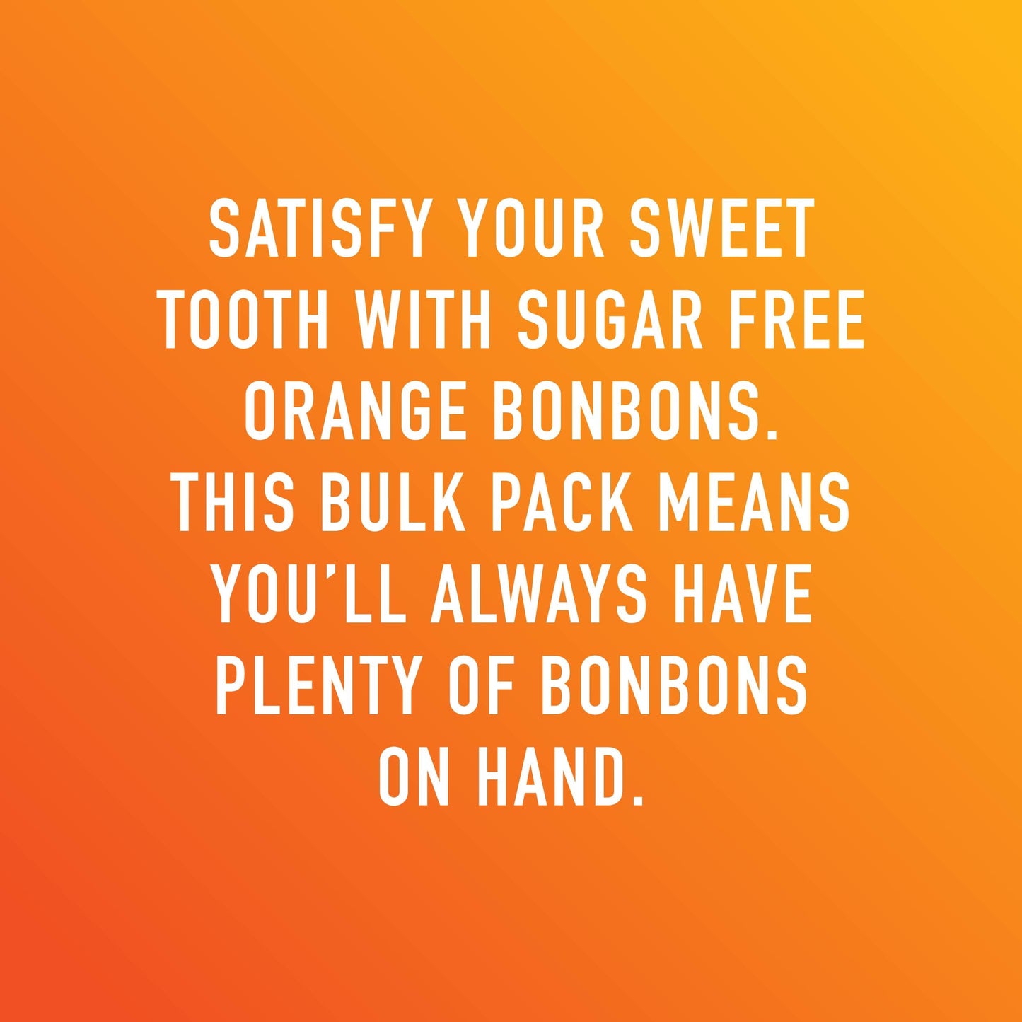 Swiss Imports Sugar Free Bonbons Hard Candy Drops, Orange, 100 Individually Wrapped Pieces, 250G/8.8Oz