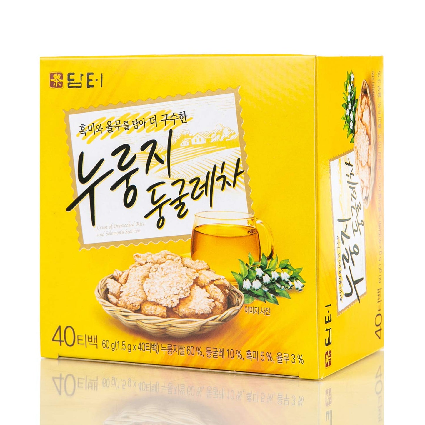 Damtuh Korean Scorched Rice & Solomon'S Seal Tea 1.5G X 40 Count (Pack Of 1)