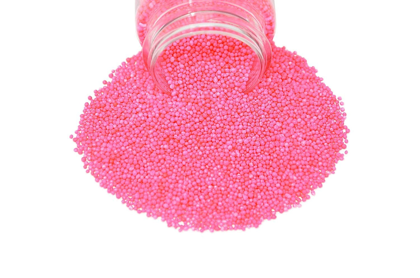 MYSTIC SPRINKLES Pretty In Pink Nonpareils 3oz Bottle - Colorful Baking Sprinkles for Cakes, Cupcakes, and Desserts