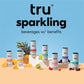 Tru Refresh Seltzer Sparkling Water with Electrolytes, Prickly Pear & Blackberry Juice, 12 FL OZ Cans, 12 Pack, Gluten Free, Vegan