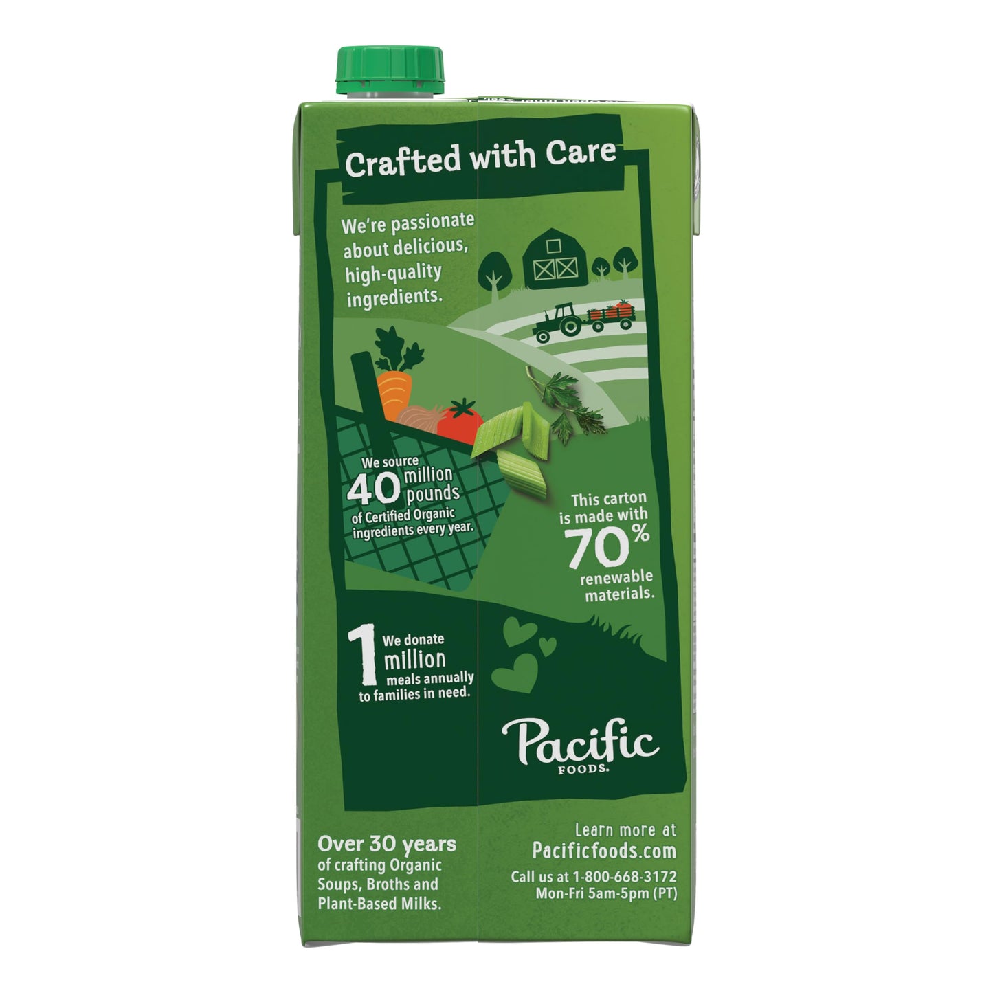 Pacific Foods Organic Unsalted Chicken Stock, 32 Oz Carton