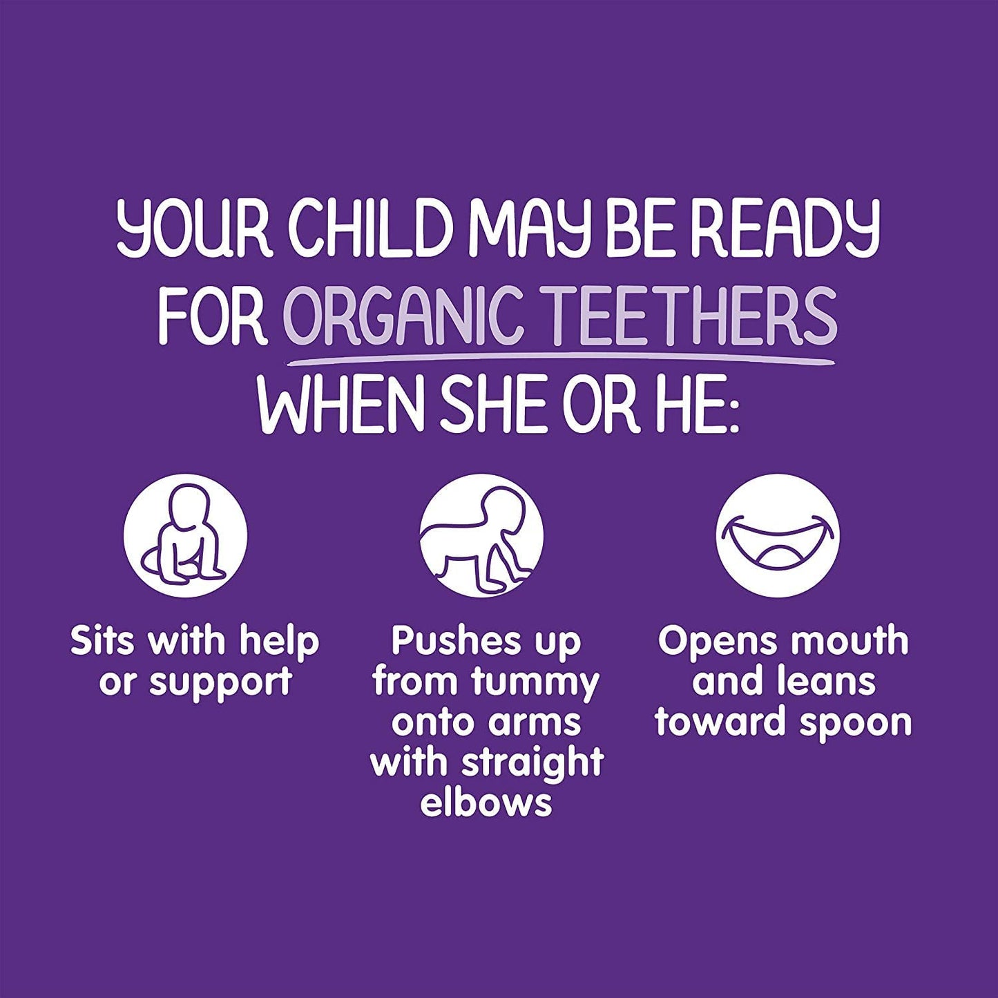 Happy Baby Gentle Teethers Organic Teething Wafers Blueberry Purple Carrot, 0.14 Ounce Packets (Box of 12) Soothing Rice Cookies