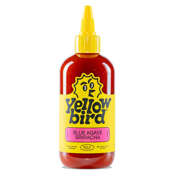 Blue Agave Sriracha Hot Sauce by Yellowbird - Jalapeno garlic and Agave chili Pepper Sauce - Plant-Based gluten Free Non-gMO Hot