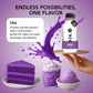 Dolce Flav Ube Extract - Water-Soluble Purple Yam Flavoring, 2 Oz, Clear, Ideal for Ice Cream, Cookies, Boba, Coffee & Pastries