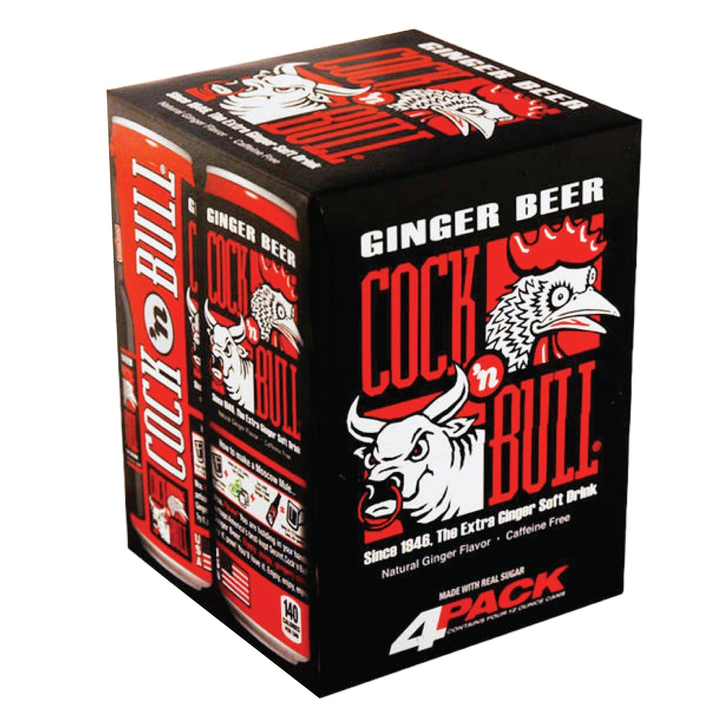 Generic Cock n Bull Ginger malt-inspired 12 Fl Oz Cans, 24-Pack, Model CNB-GB-12CAN-KIT-24