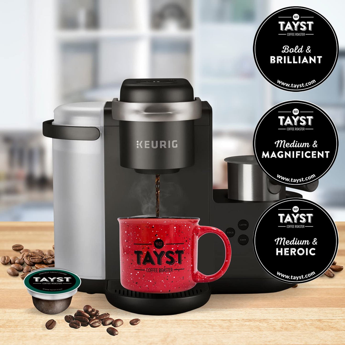 Tayst Coffee Pods, Variety Pack Assortment, K Cups Compatible With Keurig Coffee Maker, Sustainable Single Serve, Pack Of 30