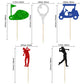 Gyufise 30 Pack Golf Cupcake Toppers Golf Ball Player Cake Decorations Golf Cupcake Picks For Sport Theme Man Boy Girl Birthday