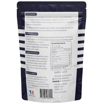 Le Marinier French Sea Salt Fine Ground Sea Salt, 1.1lb - 18oz, Pack of 2. Mineral Rich Unrefined French Sea Salt 100% Natural,