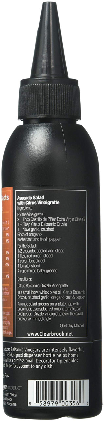 Citrus Balsamic Reduced Vinegar Non-GMO. Certified USDA Organic Castillo de Piar