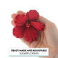 Global Sugar Art Hibiscus Sugar Cake Flowers, Red, Hawaiian Cake Flower Large 3 Count By Chef Alan Tetreault