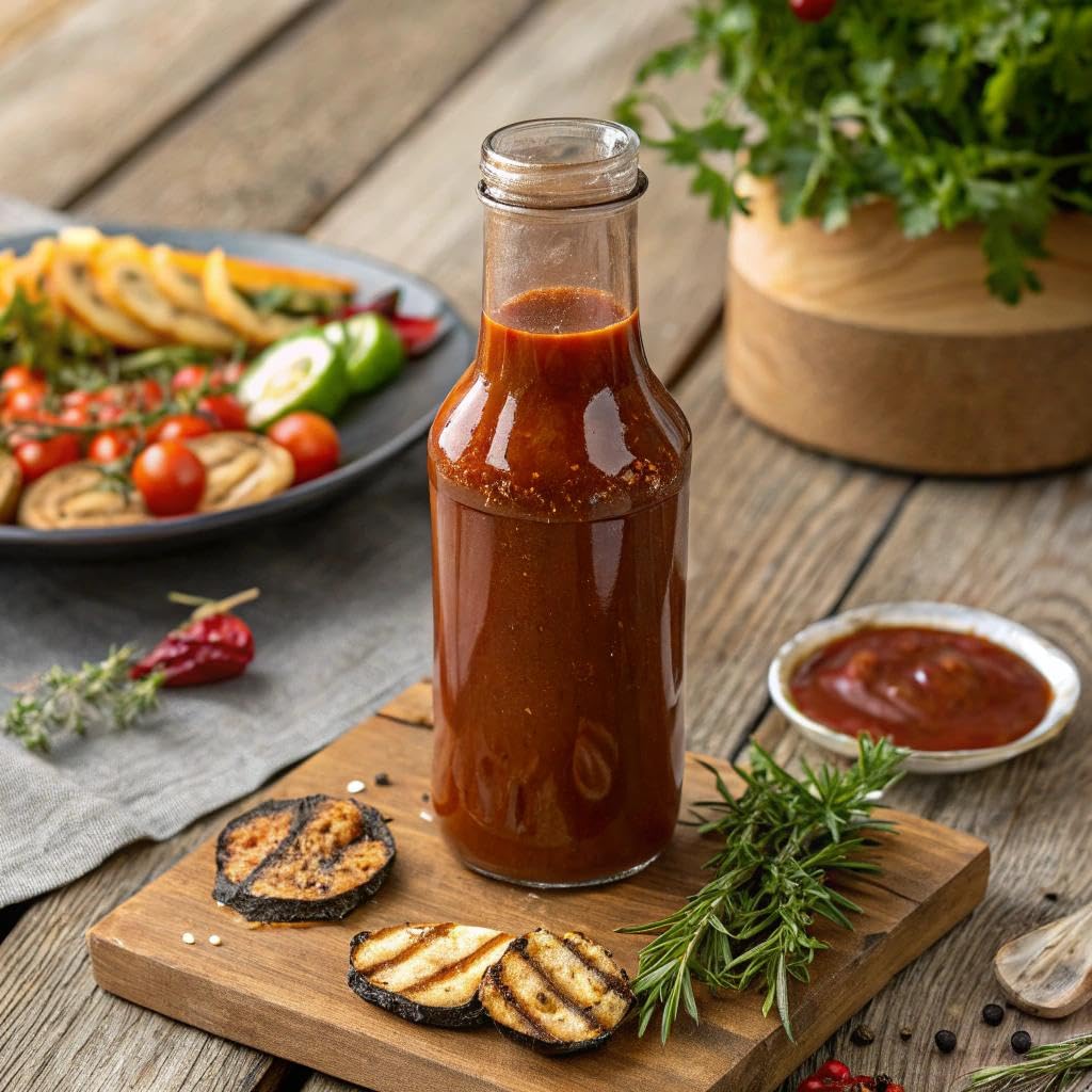G Hughes BBQ Sauce SugarFree Maple Brown