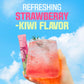TEAZEN Strawberry Kiwi Kombucha Tea, Sugar Free Hydration Drink Mix, 10 Sticks, 1.76oz