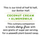 Califia Farms - Unsweetened Better Half, Half and Half Substitute, 32 Oz (Pack of 6), Almond Milk, Coconut Cream, Coffee Creamer