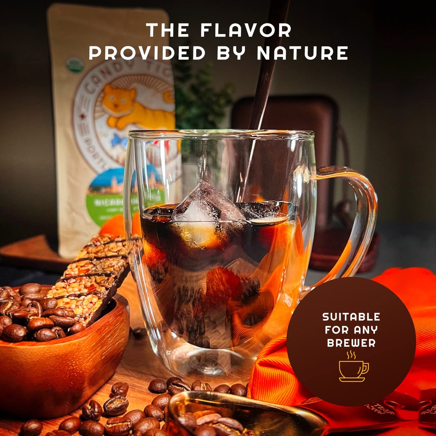 Whole Bean Coffee - Organic - Low Acid - Light Roast - Single Origin - 100% Arabica - Nicaraguan Coffee Beans - Direct Trade - S