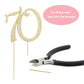 Crystal Creations 70 Cake Topper - Premium Gold Metal, Sparkly Rhinestone Decoration, 4 Ounces