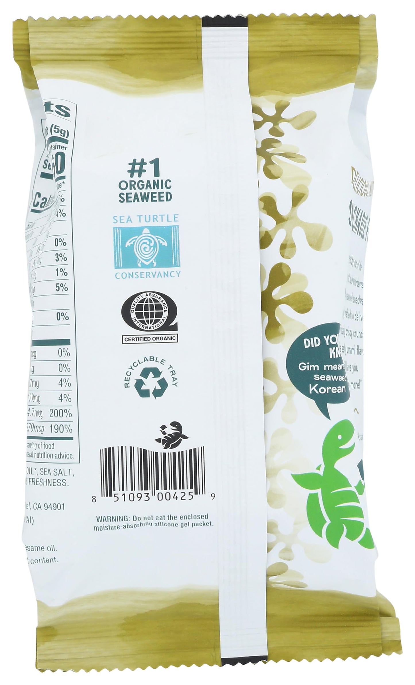 Gimme, Sea  Roasted Extra Virgin Olive Oil Organic, 0.35 Ounce