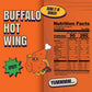 Louisville Vegan Jerky Buffalo Hot Wing - Gluten-Free High Protein Vegan Snacks, 3 oz, 10 Pack