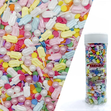 Popsicle Sprinkles Candy Mix Size Edible Pearls Cake Decorations Cupcake Toppers Cookie Decorating Perfect for Wedding Party Val