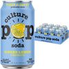 Culture Pop Soda, Ginger Lemon & Turmeric, Probiotic Low Sugar Soda, Sparkling Juice Alternative, Non-Gmo, Kosher, Gluten-Free, No Stevia (12Pk)