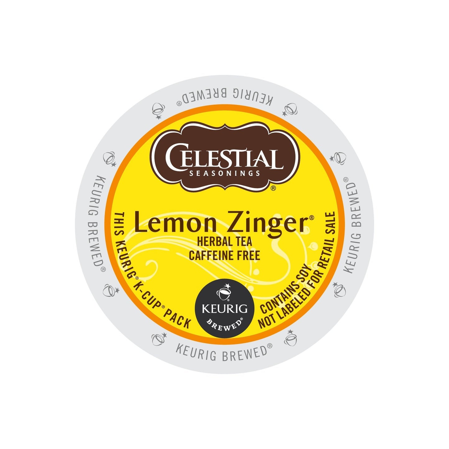 Celestial Seasonings Lemon Zinger Tea, 12 Count, Net Wt 1.3 oz, Pack of 6