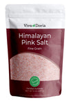 Viva Doria Himalayan Pink Salt, Fine Grain, Certified Authentic, 2 lb (907 g)