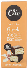 Clio Bar RFG Yogurt Greek Vanilla, 1.7 Oz