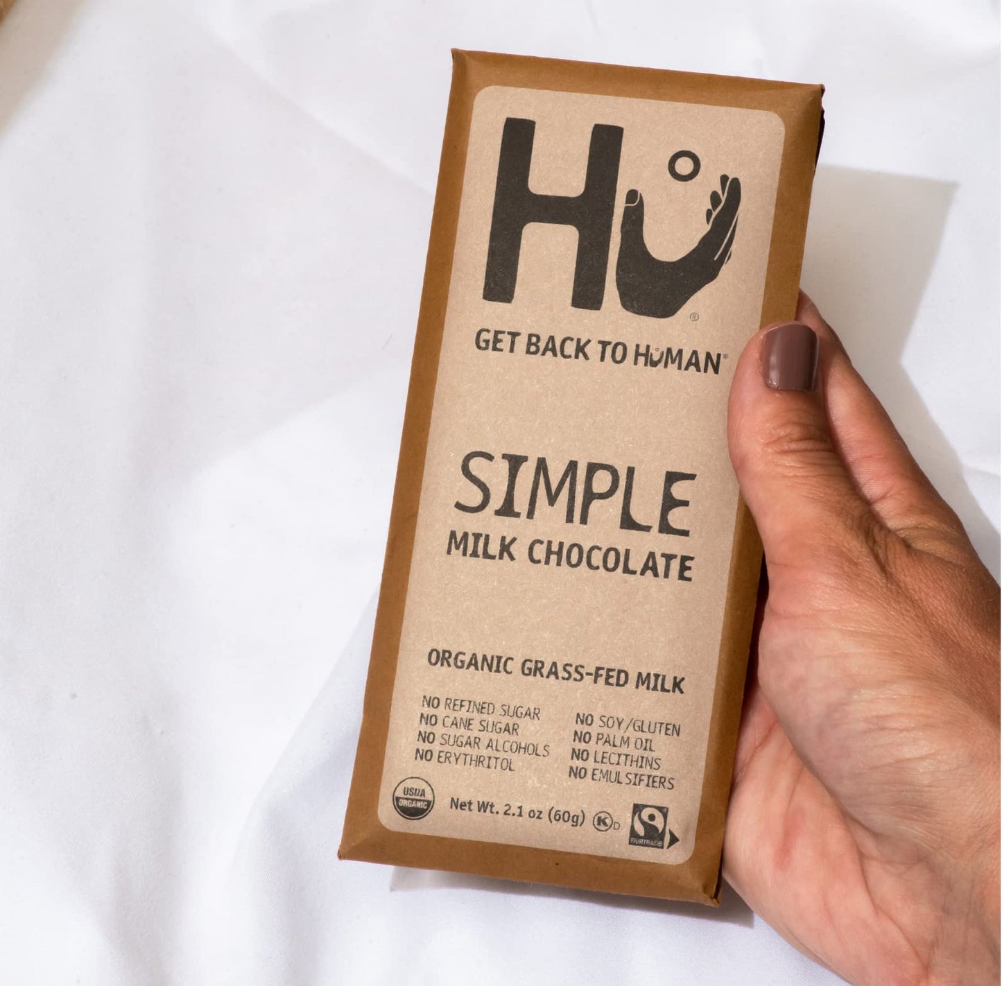 Hu Grass-Fed Milk Chocolate Bars Simple | Natural Ingredient, Organic Milk, Gluten Free, Paleo, Non Gmo, Fair Trade Delicious Ch