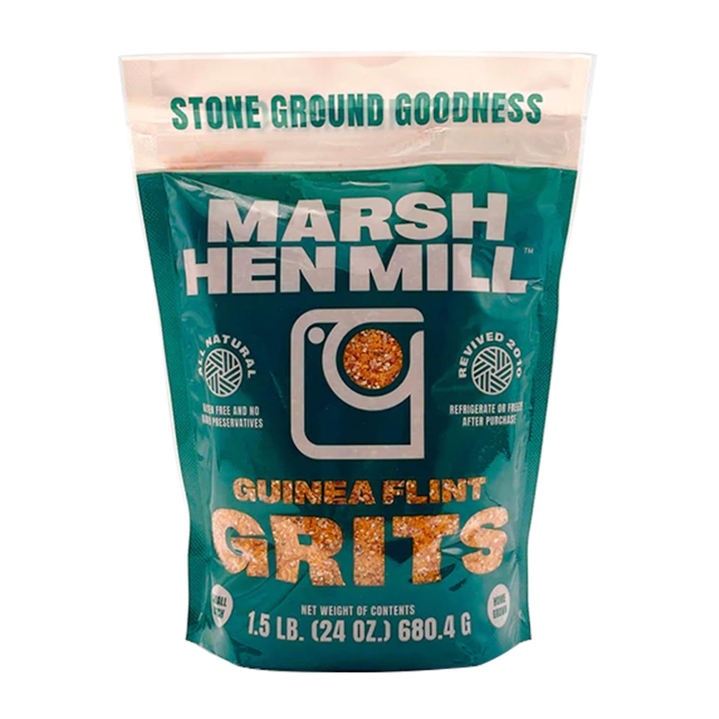 Marsh Hen Mill Guinea Flint Grits 24 Ounce Bag