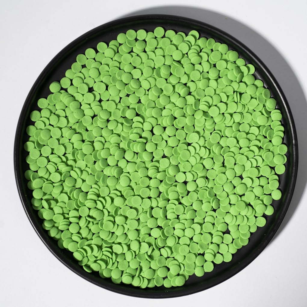 NIPEOR Christmas Green Sprinkles,Rainbow Confetti Sprinkles 3.53oz/100gEdible Sprinkle Topping Confetti Sprinkles, Round Sprinkl
