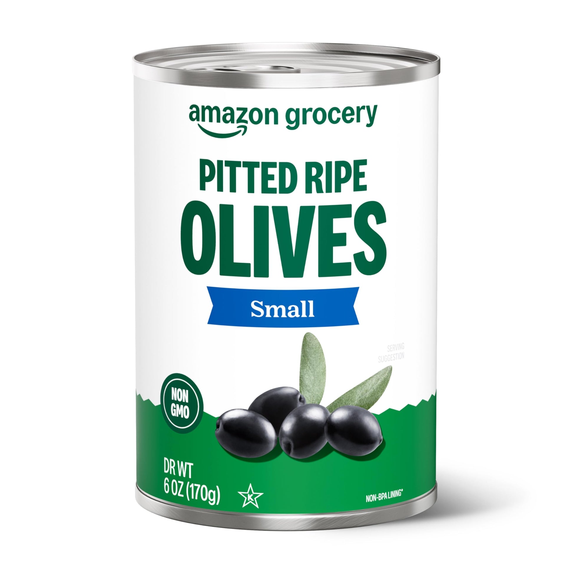 Happy Belly Small Pitted Ripe Olives, 6 Ounce, Pack of 1