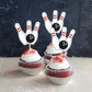 40 Pcs Bowling Cupcake Toppers Double Sided Sports Theme Bowling Cupcake Picks Bowling Birthday Decorations For Bowling Theme Ba