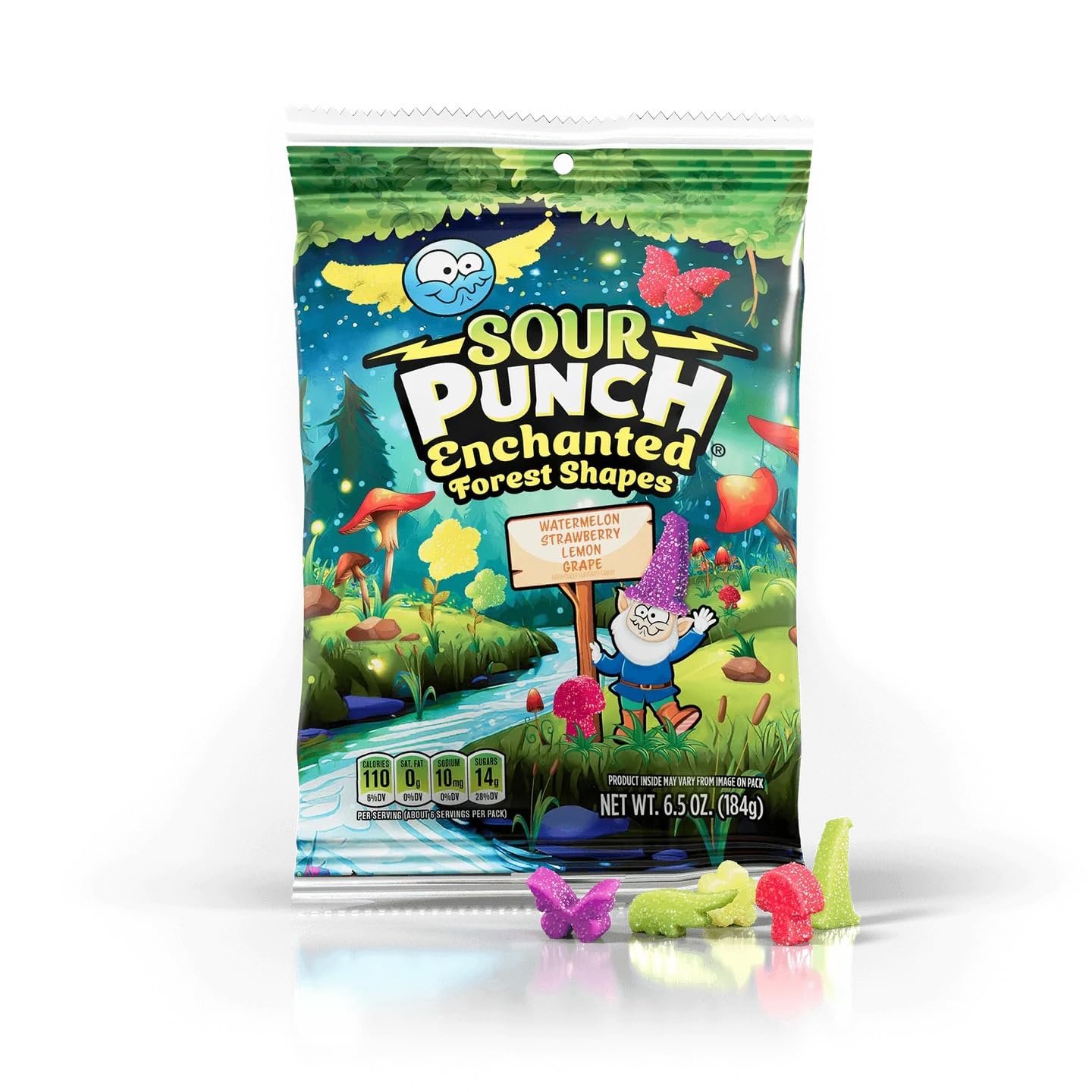 SNACKIFYME Gift Box Sour Candy 4-Pack - Assorted Fruit Flavors, Chewy Gummy  , 26 oz, 6 x 8 x 4 inches