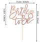 YCTHUNFISH Bride to Be Cake Topper Glitter Ring Decoration, Rose Gold, Paper, Wedding Bachelorette Bridal Shower Supplies