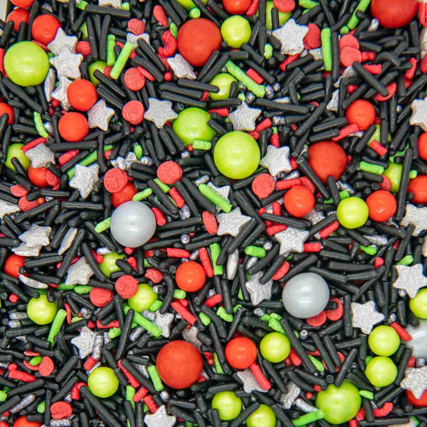 Star Wars Sprinkles For Cake Decorating - Galaxy Sprinkles For Cupcake Decorating And Baking In Black Jimmies, Red Nonpareils Wi