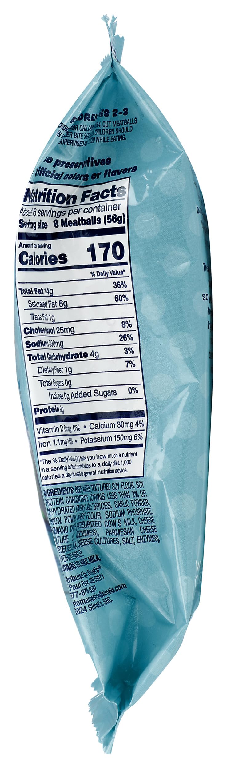 SimekS Mini Beef Meatballs, 12 Oz