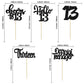 30Pcs 13Th Birthday Cupcake Toppers Hello 13 Cupcake Picks Official Teenager Cheers To 13 Years Old Cake Decorations For 13Th Bi