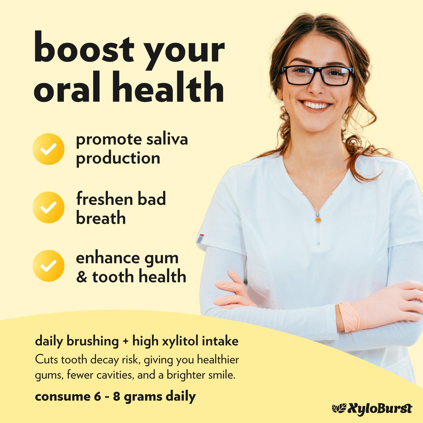 Xyloburst - Xylitol Mints | Sugar Free Breath Freshener For Oral Health | Gluten Free, Vegan, Keto Friendly | Aspartame Free | L