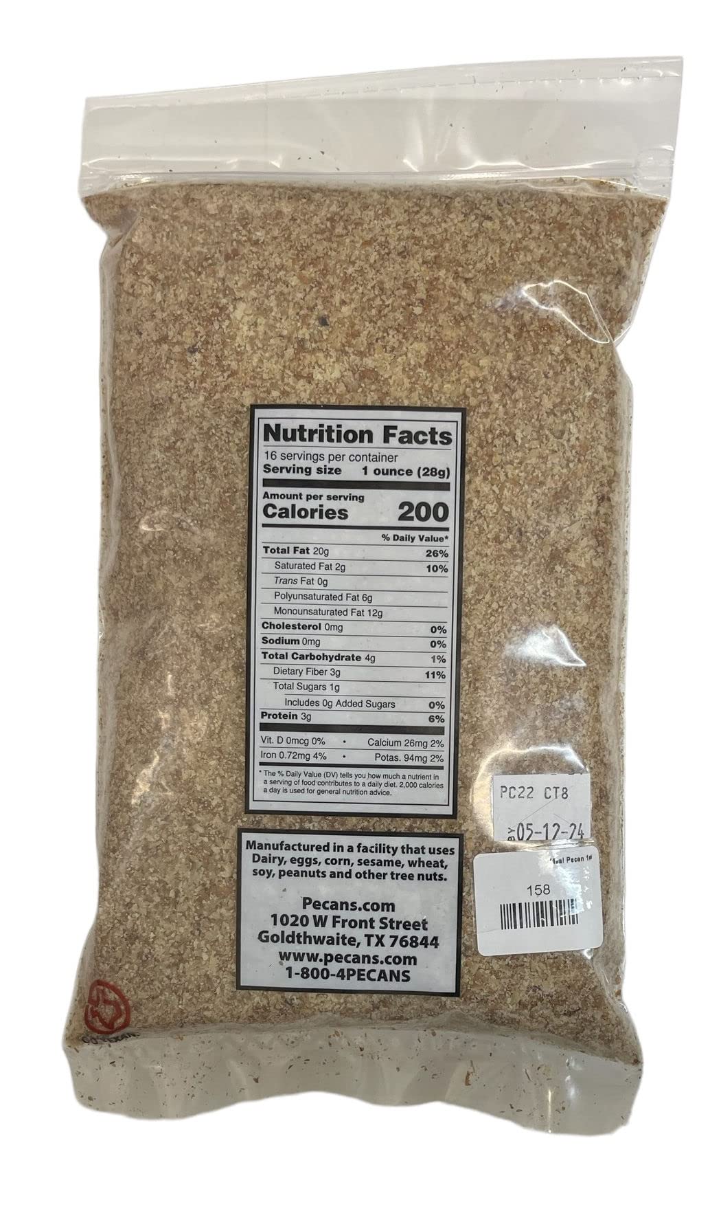 Pecan Meal-GLUTEN FREE & KETO FRIENDLY-Pecans.com-Goldthwaite Texas (1 lb)