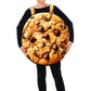 AOBUTE Girls Halloween Cookie Costume 3D Printed Set, Medium, Cookie Color, 8-10 Years, Fancy Dessert Role Play Outfit