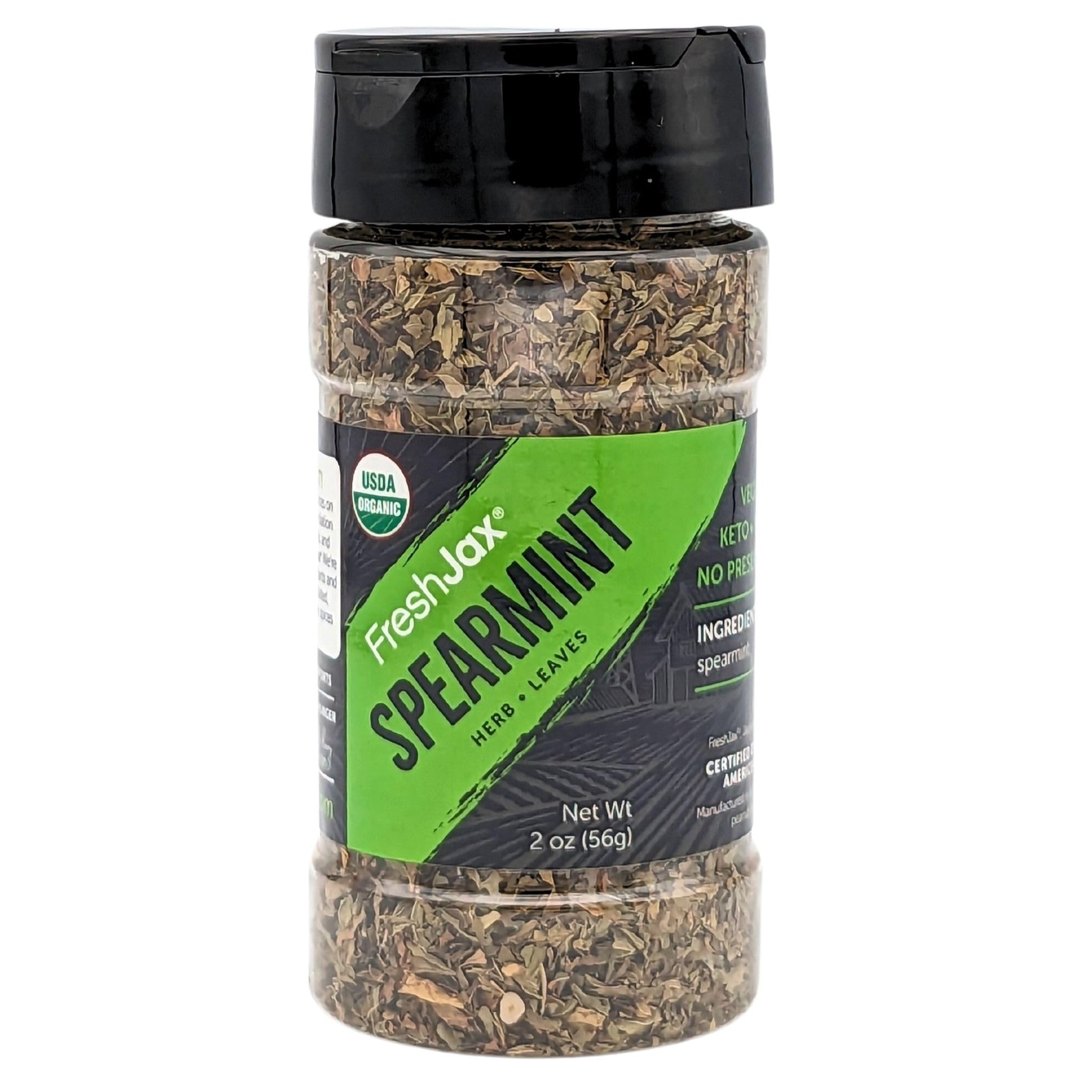 FreshJax Organic Spearmint Spice - 2 Ounce BPA-Free Bottle