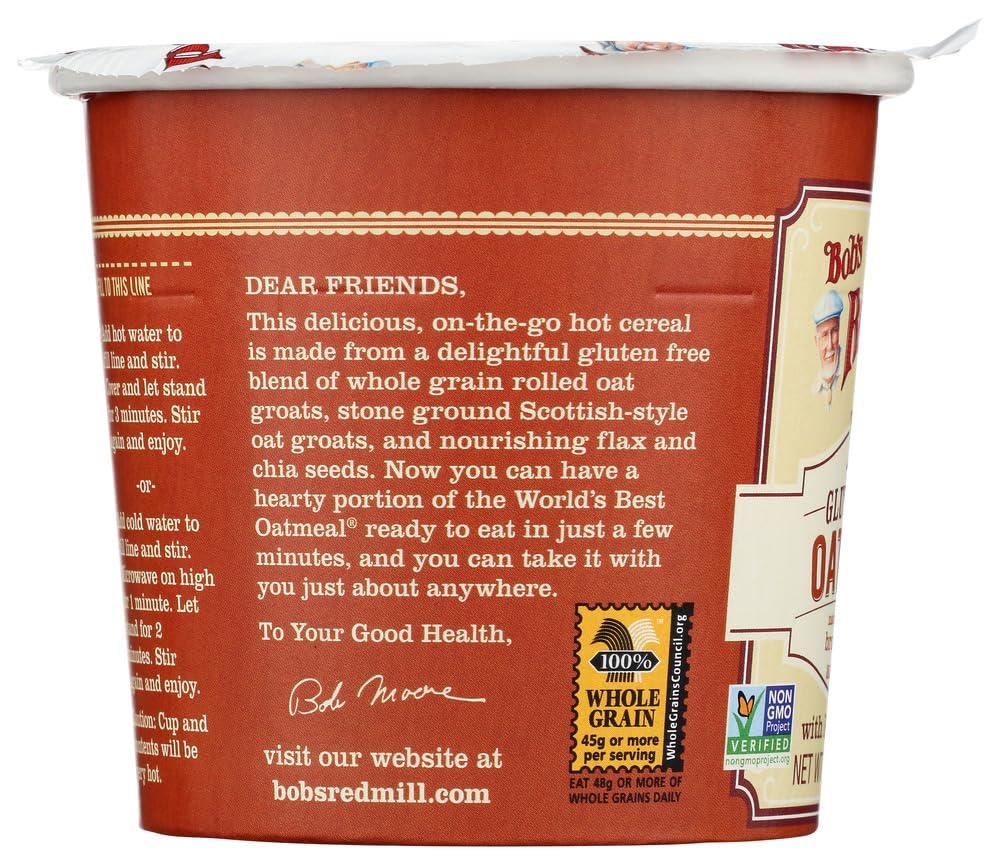 Bob'S Red Mill Gluten-Free Oatmeal Cup & Maple, Brown Sugar, 2.15 Ounce