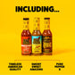 HOT ONES Hot Sauce Challenge Set - Season 25 Variety Pack, Natural Ingredients, 5 fl oz Bottles, 10-Pack